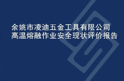 余姚市凌迪五金工具有限公司高温熔融作业安全现状评价报告